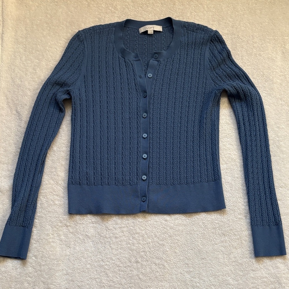 LOFT Blue Cardigan